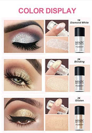 IMAGIC Professional Glitter Eyeshadow Metallic Loose Powder Pigment 2G (P6 - Melon) Semi-Matte Finish