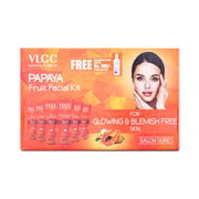 Papaya Fruit Facial Kit with Free Rose Water Toner