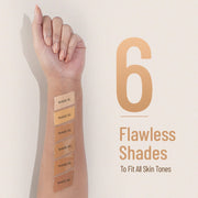 Swiss Beauty Airbrush Finish Full Coverage Foundation – Waterproof, Lightweight, Natural Matte Finish, 30ml, All Skin Types