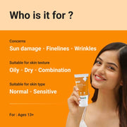 dermaco 1% Hyaluronic Sunscreen Aqua Gel with SPF 50 & PA++++ - 80g