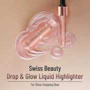 Swiss Beauty Drop & Glow Liquid Highlighter For Face Makeup | Illuminating Liquid Highlighter With Dewy Finish, 18ml