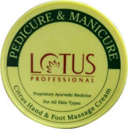 Lotus Professional Pedicure & Manicure Citrus Hand & Foot Massage Cream (250g)  (250 g)