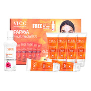 Papaya Fruit Facial Kit with Free Rose Water Toner