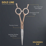 VEGA PROFESSIONAL GOLDWINGS GOLD LINE HAIRDRESSING SCISSOR - VPPSC-01   (5.5.INCH)