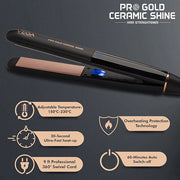 VEGA PROFESSIONAL Pro Gold Ceramic Shine Hair Straightener - VPMHS-08