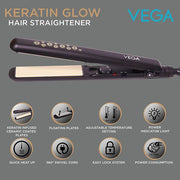 VEGA Keratin Glow Hair Straightener - VHSH-20