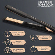 VEGA PROFESSIONAL Pro Nano Rose Gold Hair Straightener - VPPHS-01