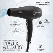 Pro Dry 2600 Hair Dryer - VPPHD-11