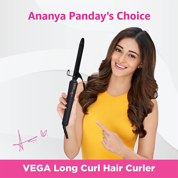 Get perfect curls with VEGA Smooth Curl Hair Curler (19MM Barrel