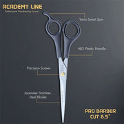 vega professional Pro Barber Cut  Academy line Hairdressing Scissor - VPVSC-32 ( 6.5 inch)