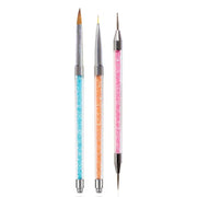 Shills Professional Rhinestone handle double-end Brush Set