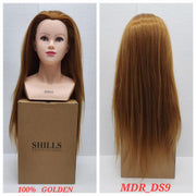 SHILLS PROFESSIONAL 100% SHOLDER HAIR DUMMY COLOR GOLDEN DS9
