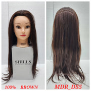 SHILLS PROFESSIONAL 100% HAIR DUMMY COLOR BROWN DS5
