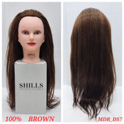 SHILLS PROFESSIONAL 100% HAIR DUMMY COLOR BROWN DS7
