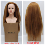 SHILLS PROFESSIONAL 100% SHOLDER HAIR DUMMY COLOR GOLDEN DS8