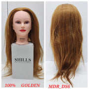 SHILLS PROFESSIONAL 100% HAIR DUMMY COLOR GOLDEN DS6