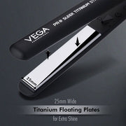 VEGA PROFESSIONAL Pro Sleek Titanium Straight Hair Straightener - VPPHS-02
