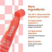 FOXTALE Super Glow Moisturizer with Vitamin C 4% VitC-Niacinamide complex for brighter skin from 1st use | 50 ml