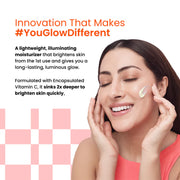 FOXTALE Super Glow Moisturizer with Vitamin C 4% VitC-Niacinamide complex for brighter skin from 1st use | 50 ml