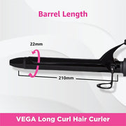 VEGA Smooth Curl Hair Curler (19MM Barrel) - VHCH-03