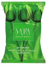 Sara D-Tan Pedicure Manicure Kit for All Skin Type, Infused with Botanical Extracts for Soft, Healthy, & Tan-free Skin 50 gm