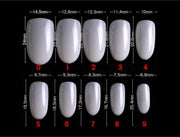 Shills Professional 500 Pcs Round Tips Natural