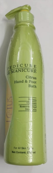 Lotus Pedicure & Manicure Citrus Hand & Foot Bath- For All Skin Types - (250 ml)