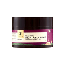 PILGRIM French Red Vine Anti Aging Night Cream for women with Retinol, Mulberry & Vitamin C For Glowing Skin & Skin Repair| Retinol Night cream for oily, dry & sensitive skin|Anti aging cream| For Women and Men I 50g