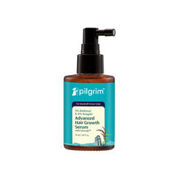 PILGRIM 3% Redensyl & 4% Anagain Advanced Hair Growth Serum For Dandruff-Prone Scalp - 30 ml Discover Thick Dense Hair, & Reduced Dandruff