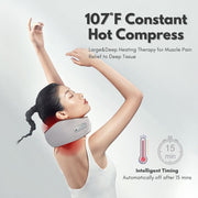 U Shape Travel Neck Massager Pillow with Hot Compress Function