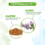 Rosemary Anti-Hair Fall Shampoo with Rosemary & Methi Dana for Reducing Hair Loss & Breakage - 250 ml