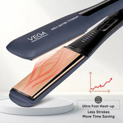 Pro-Shyne Titanium Hair Straightener with 38mm Wide Rose Gold Titanium Floating Plates for Enhanced Shine - VPPHS-14