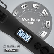 VEGA PROFESSIONAL Pro Cera Curls 9mm Hair Curler with LCD Display – Ultra-Fast Heat, Adjustable Temperature, Long-Lasting Salon Curls (VPMCT-07)