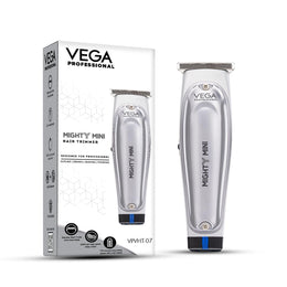 VEGA PROFESSIONAL Men Mighty Mini Hair Trimmer (VPVHT-07) – 6500 RPM Motor, Stainless Steel T-Wide Ultra-Close Blade, 120 Min Cordless Runtime, Salon & Home Use