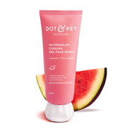 Dot & Key Watermelon Cooling Gel Face Wash with Vitamin C & Cucumber – Refresh, Brighten & Soothe