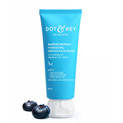 DOT & KEY Barrier Repair + Hydrating Gentle Face Wash With Probiotic | Ceremide Face Wash | For Dry Skin,Normal Skin & Sensitive Skin | Gently Cleanses Skin From Dirt & Oil For Unisex,100Ml