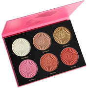 DE'LANCI Queen Illuminator 6 Color Highlighter/Blush/Contour Palette