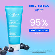 DOT & KEY Barrier Repair + Hydrating Gentle Face Wash With Probiotic | Ceremide Face Wash | For Dry Skin,Normal Skin & Sensitive Skin | Gently Cleanses Skin From Dirt & Oil For Unisex,100Ml