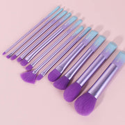 BEILI Makeup Brushes | Set of 12pc Makeup Brushes for Professionals | Purple Color Dream 12 Constellation Series | Make Up Applicators Brush Set with a Cosmetic Bag