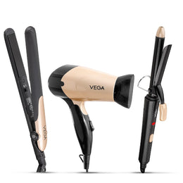 Vega Miss Versatile Styling Set – Complete Hair Styling Kit (3-in-1)