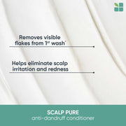 Biolage Professional Scalppure Anti-Dandruff Conditioner, Removes Visible Flakes from 1st Use, Enriched with Bergamot, Conditioner for Men and Women, Deep Scalp Treatment, Cruelty-Free, 98g.