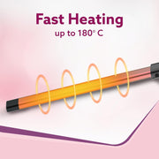 HNK Hot Wand 10mm Barrel – Professional Hair Styling Tool with 2.5M Cord (Rose Gold)