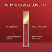 SWISS BEAUTY Tradition Natural Liquid Sindoor – Smudge-Proof, Long-Lasting, Jewel Maroon & Hot Red, 6ml