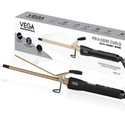 VEGA PROFESSIONAL Pro Cera Curls 9mm Hair Curler with LCD Display – Ultra-Fast Heat, Adjustable Temperature, Long-Lasting Salon Curls (VPMCT-07)