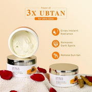 Lotus Herbals Radiance Boost Ubtan Face Mask | Turmeric, Sandalwood and Rose Water | Glowing Skin |Reducing Dark Spots | Paraben free |Mineral Oil Free | 100gm