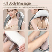 TOZLER Neck and Back Massager with Heat,Neck Massager,Shiatsu Massager Pillow for Neck,Back,Shoulder,Legs,Body Pain Relief,ElectricRecharge able Deep Tissue 5D Kneading Massage Machine