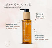 Beauty Garage Pure African Shea Hair Oil 100ml – Nourishing & Repairing Treatment