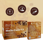 Aroma Magic Mocha Skin Rejuvenation Facial Kit | 5-Step At-Home Facial for Dull & Dry Skin | Deep Cleansing, Exfoliating & Hydrating | Aromatherapy-Based | No Parabens or Harsh Chemicals