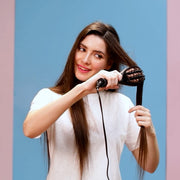 Vega X-Star Hair Straightening Brush for Women with Thermo Protect Technology & Anti Scald Technology, 16 Temperature Settings, Hair Straightener Brush, (VHSB-03)