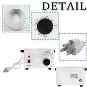 Single Pot Electric Wax Heater Hair Removal Parrafin Adjustable Temperature Warmer Machine for Facial Skin Hair Removal Set Hot SPA Body with Wood Craft Sticks